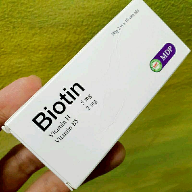 Viên uống Biotin MDP Mediphar USA giảm rụng tóc, bong da (hộp 20v) - Đông Anh Pharmart