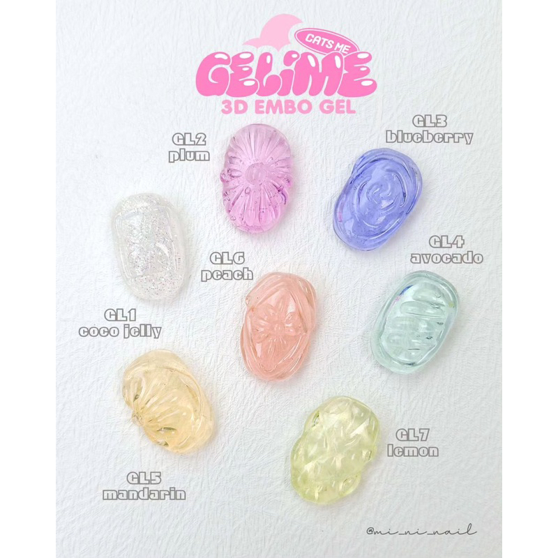 Cats me nail - Tách lẻ gel nặn 3D GELIME 1 màu