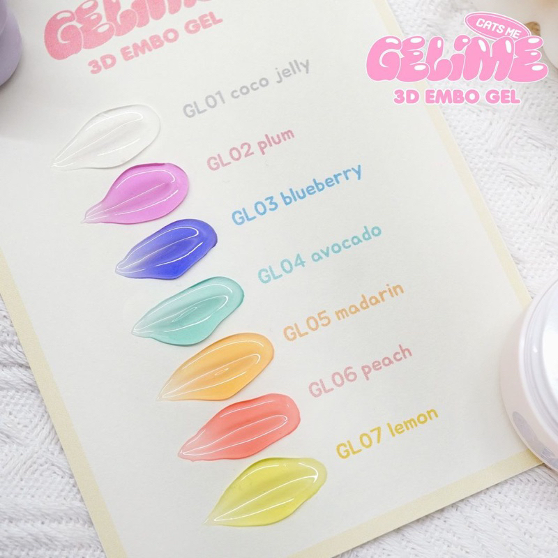 Cats me nail - Tách lẻ gel nặn 3D GELIME 1 màu