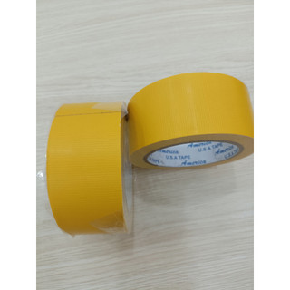 6 cuộn băng keo vải vàng dùng dán bao, bán thùng, 48mm