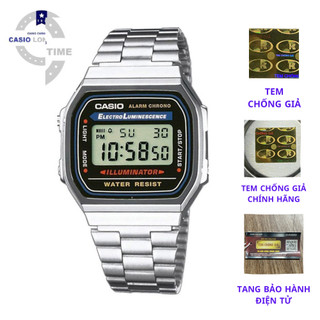 Đồng hồ nam Casio A168WA-1WDF Chính Hãng - Chống nước 50M - Tuổi Thọ Pin 7 Năm , bảo hành 12 tháng