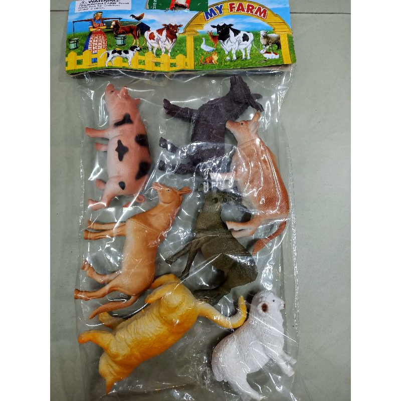 Bộ đồ chơi mô phỏng các loại động vật nuôi tại nhà MY FARM gồm 7 con khác nhau