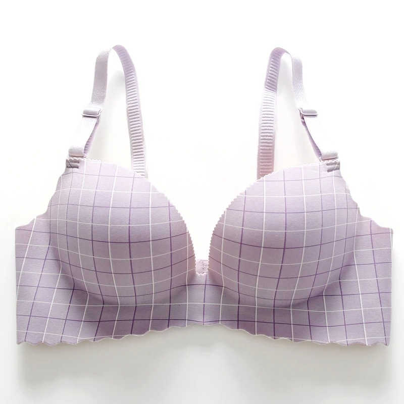 Áo Ngực Không Gọng Su Đúc Kẻ Sọc Caro 775