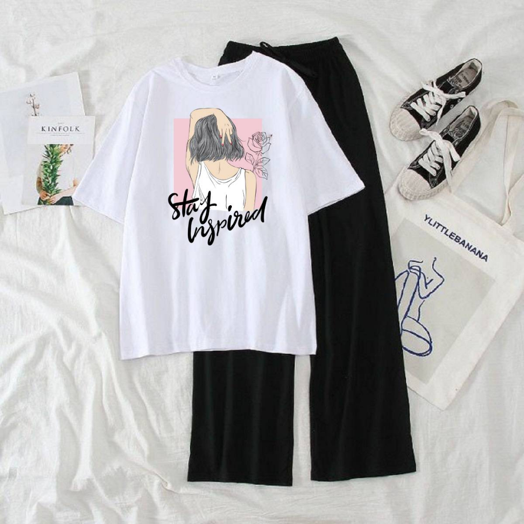 (TẶNG VÒNG TAY) Sét Quần Áo Nữ DVGIT Fashion Trơn Chất Liệu Cotton Mềm Mịn Kiểu Dáng Phong Cách Hàn Quốc
