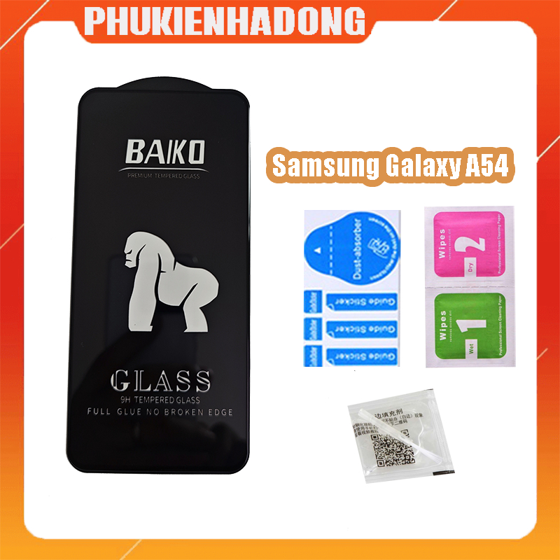 Kính cường lực 9H full màn hình Baiko Samsung A54