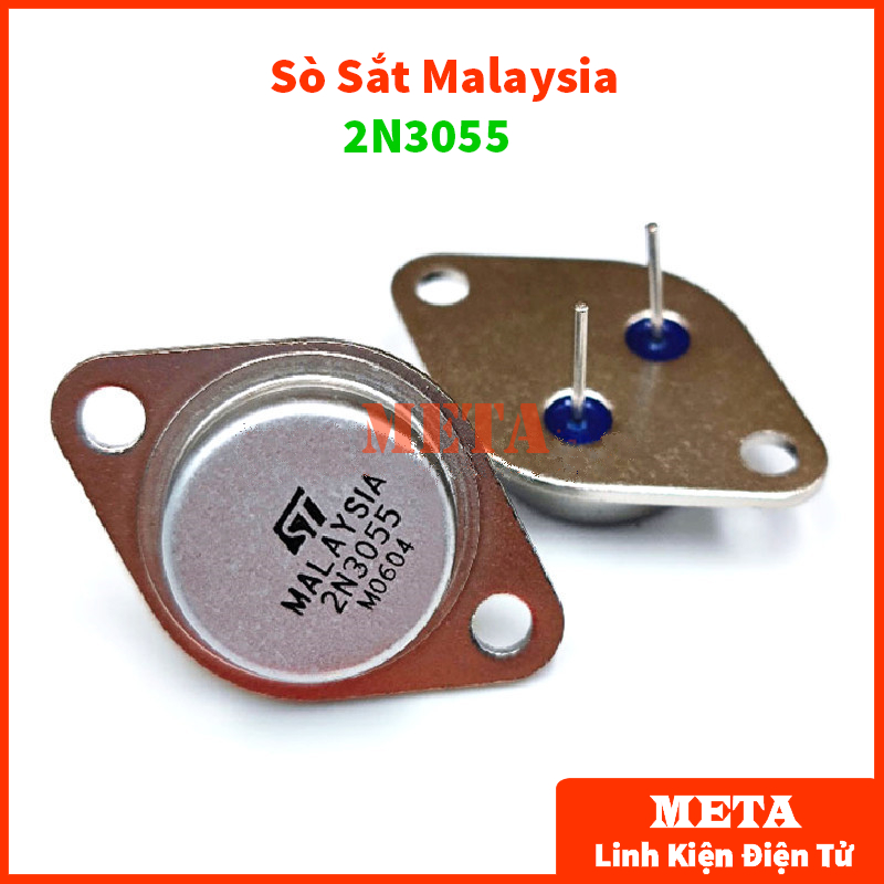 Tran Công Suất Ngược NPN 2N3055 TO-3 15A/100V - Sò Sắt Malaysia