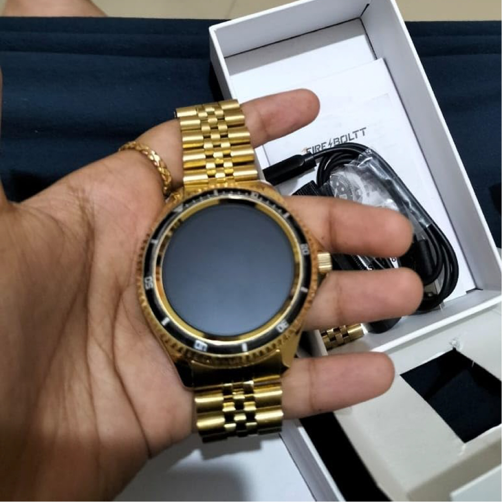 Đồng hồ thông minh FireBoltt Quantum - Hãng phân phối chính thức | Màn HD | Công nghệ Ceramic | Vòng Benzel