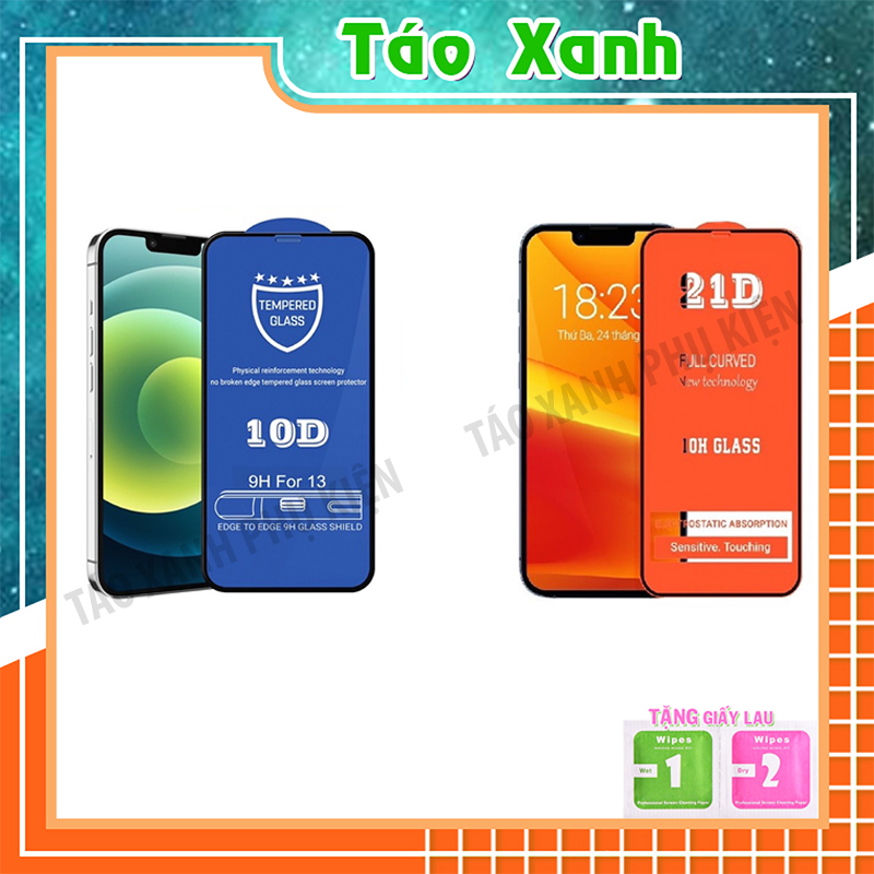 Cường Lực Iphone Full Màn 21D 10D 6/6plus/7/7plus/8/8plus/x/11/12/13/14/pro/plus/promax