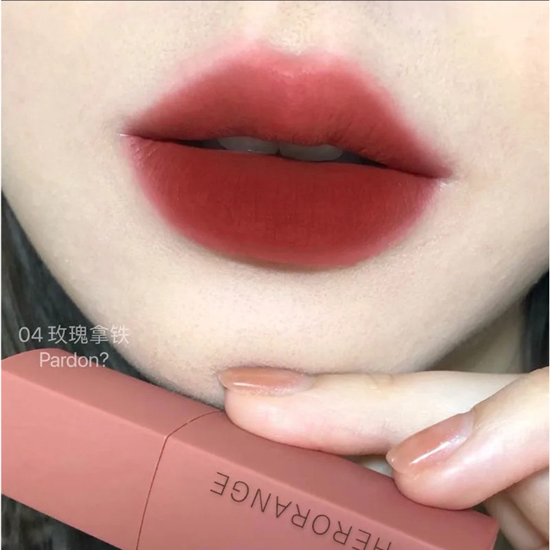 Son Kem Herorange Màu Nhung Lì Mềm Mại Kháng Nước Lâu Trôi Thời Thượng