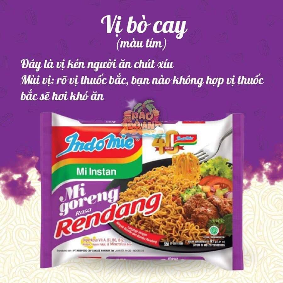 Thùng 40 Gói Mì Xào Khô  Indomie Siêu Ngon