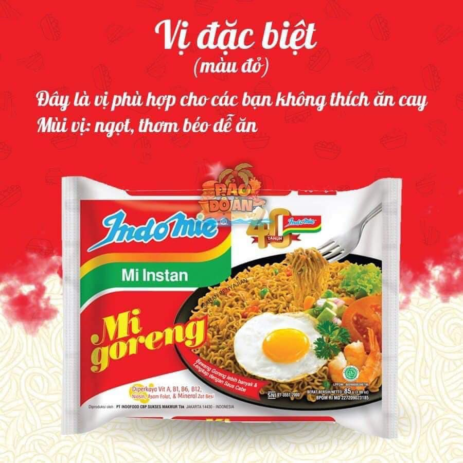 Thùng 40 Gói Mì Xào Khô  Indomie Siêu Ngon