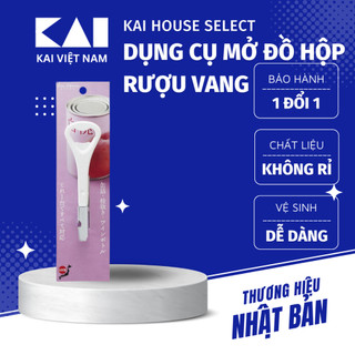 Dụng cụ khui mở nắp hộp và rượu vang đa năng Kai House Select can/ bottle opener bằng thép không rỉ DH7177