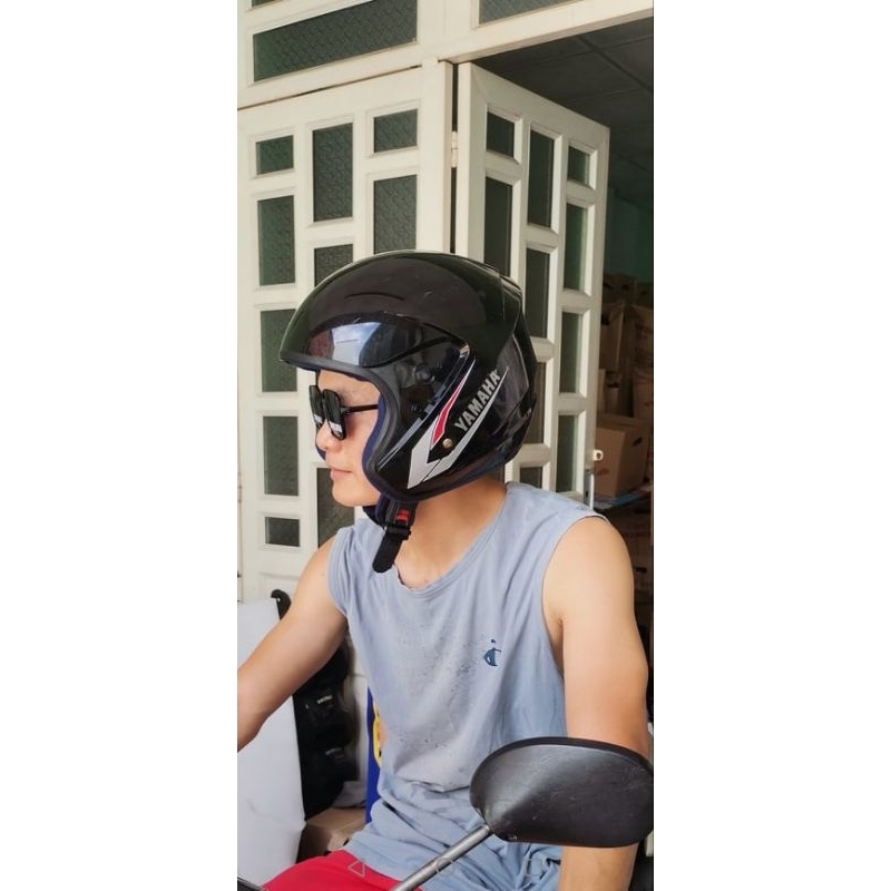 Nón yamaha 3/4 Size XL không kính và không lưỡi che.