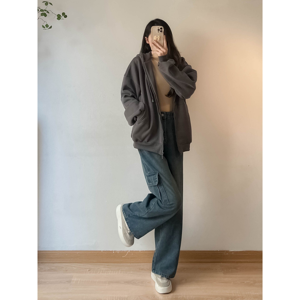 Áo Khoác Nỉ Trơn HOODIE Unisex - Retrostyle - Aokhoac001_P8k4