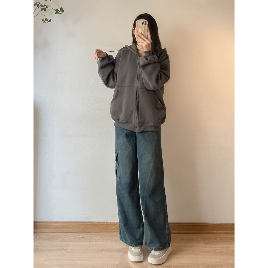 Áo Khoác Nỉ Trơn HOODIE Unisex - Retrostyle - Aokhoac001_P8k4
