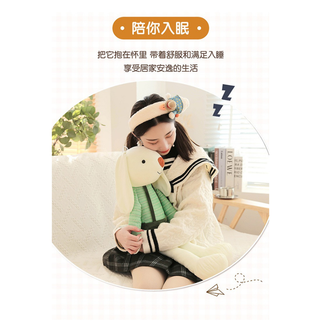 Gâu Bông Thỏ Bông Tai Dài Thỏ Bông Cho Bé Đáng Yêu Chất Mềm Mịn Kích Thước 50cm