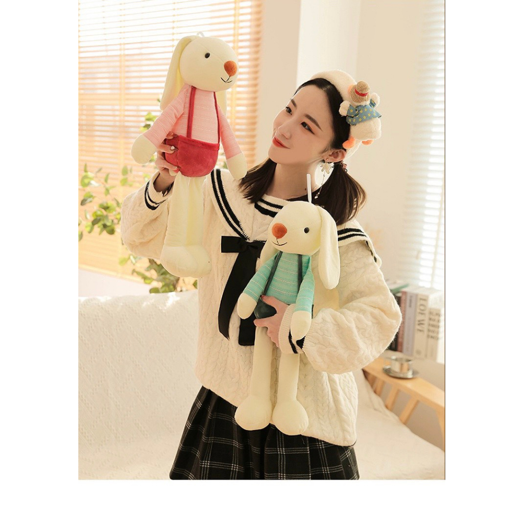 Gâu Bông Thỏ Bông Tai Dài Thỏ Bông Cho Bé Đáng Yêu Chất Mềm Mịn Kích Thước 50cm