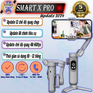 Tay cầm chống rung gimbal điện thȯại Smart X Pro quay phim chuyên nghiệp, Gymbal điện thȯại cao cấp chính hãng