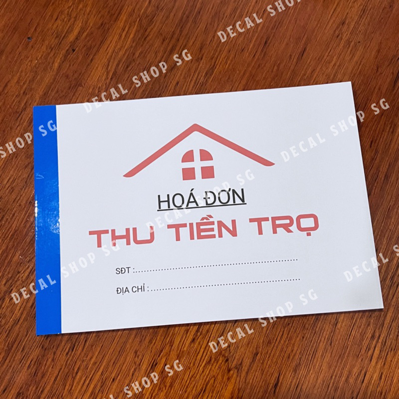 Hoá Đơn Thu Tiền Trọ - Cuốn 50 Tờ - Giấy 80gsm