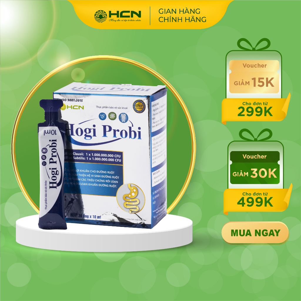 Men Tiêu Hoá Vi Sinh Hogi Probi Hỗ Trợ Vấn Đề Tiêu Hoá, Biếng Ăn Ở Trẻ Nhỏ Hộp 20 Gói
