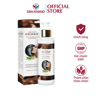Dầu gội ngăn rụng tóc phục hồi tóc hư tổn dưỡng tóc suôn mượt welhair 150g