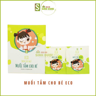 Muối Tắm cho bé eco - eco gold 100% Từ Thảo Dược HTX Sinh Dược 200g-400g