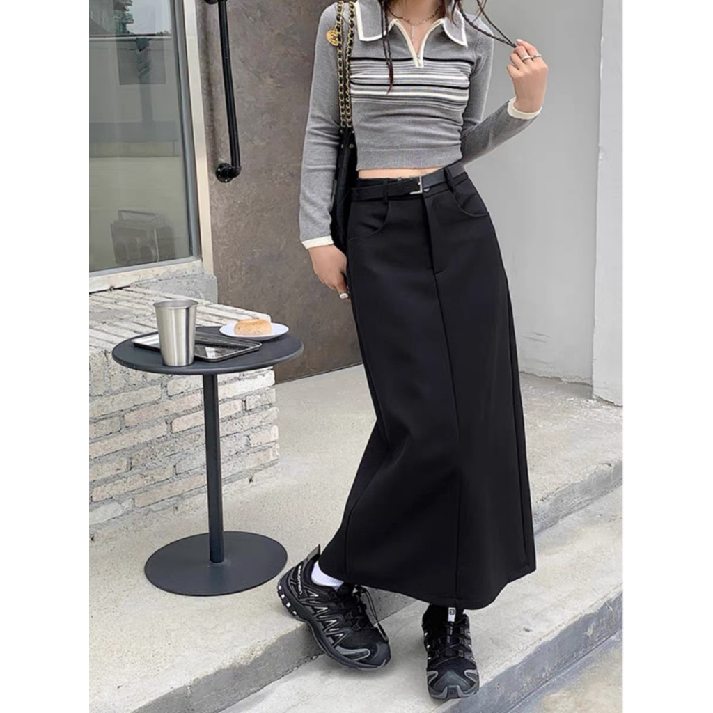 Chân váy suông dáng dài