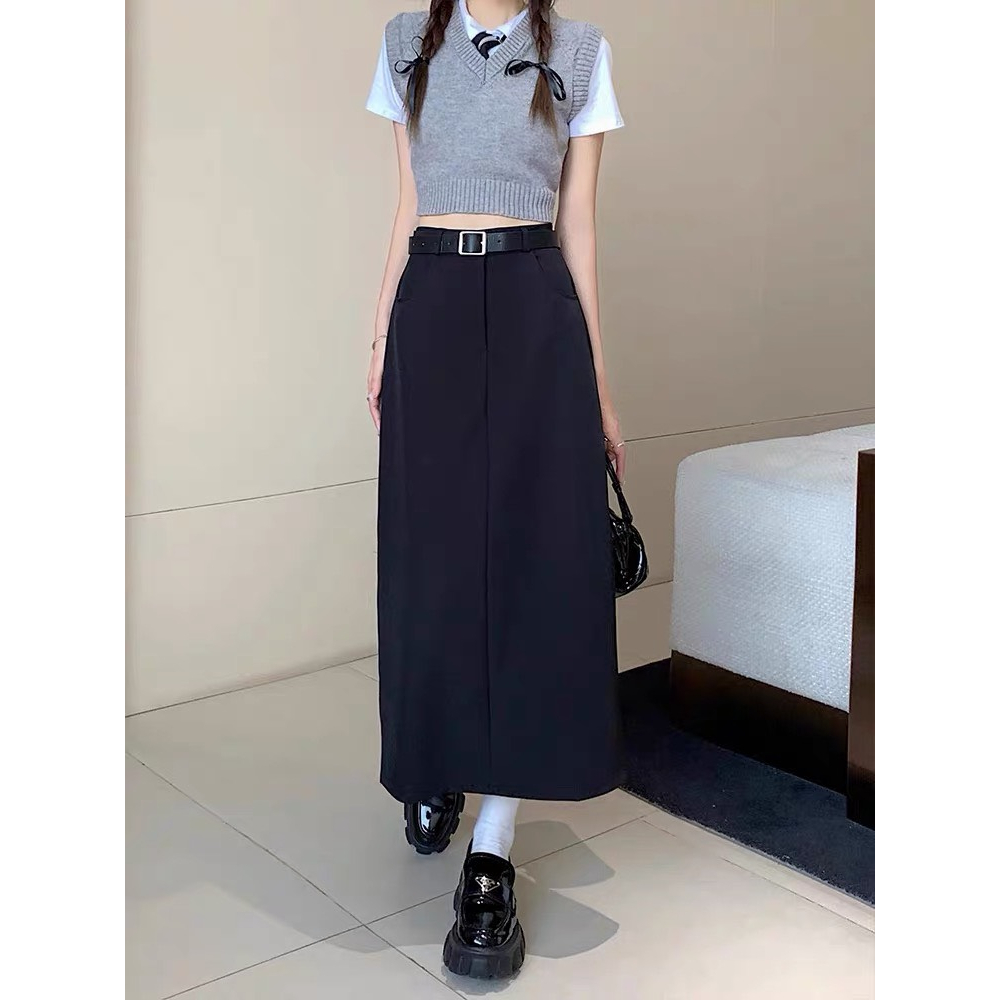 Chân váy suông dáng dài