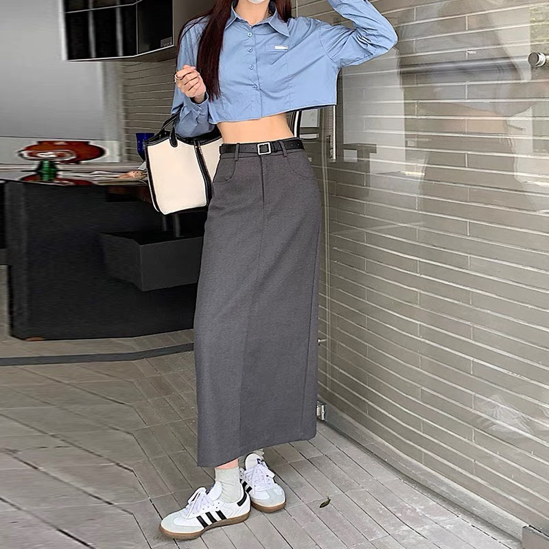 Chân váy suông dáng dài