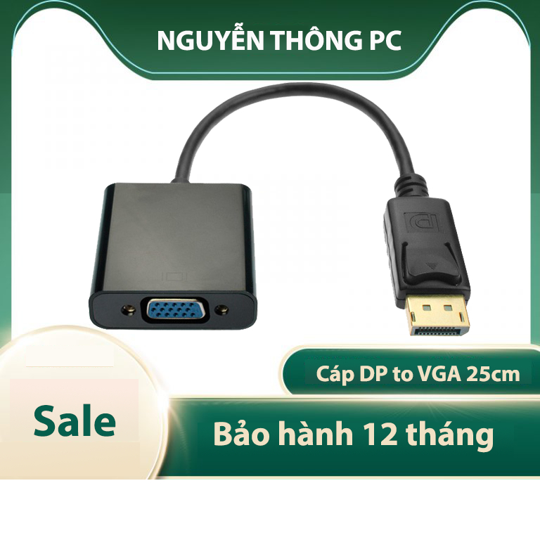 Cáp chuyển đổi DP displayport  sang VGA  1379911