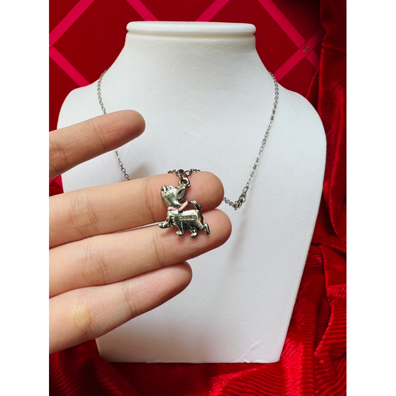 Thanh lý dây chuyền ngắn màu trắng