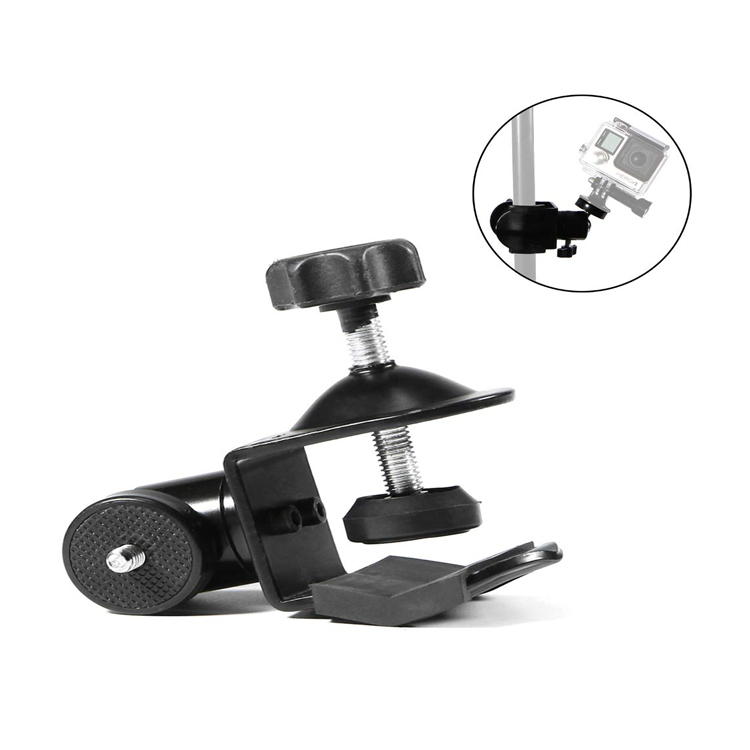 Kẹp chữ U kèm ball head dùng để gắn máy ảnh, đèn flash, đèn led...