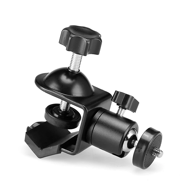 Kẹp chữ U kèm ball head dùng để gắn máy ảnh, đèn flash, đèn led...