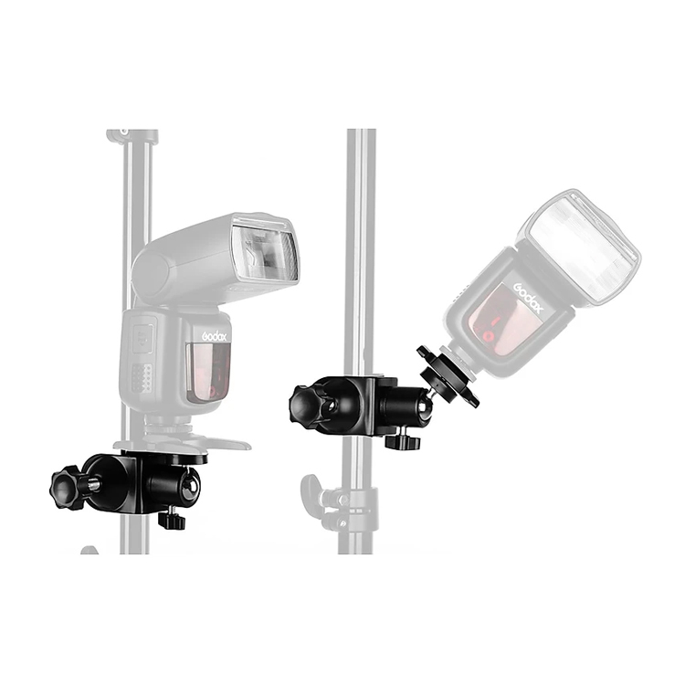 Kẹp chữ U kèm ball head dùng để gắn máy ảnh, đèn flash, đèn led...