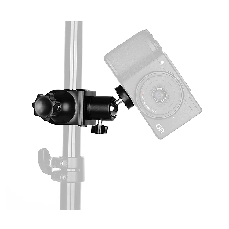 Kẹp chữ U kèm ball head dùng để gắn máy ảnh, đèn flash, đèn led...