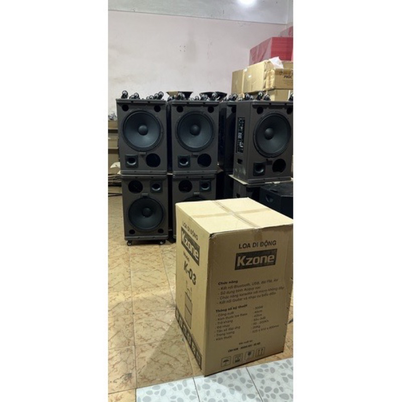 Bo mạch loa kéo bass 40 , coil 75 , 3 đường tiếng cao cấp tặng kèm dây nguồn sạc