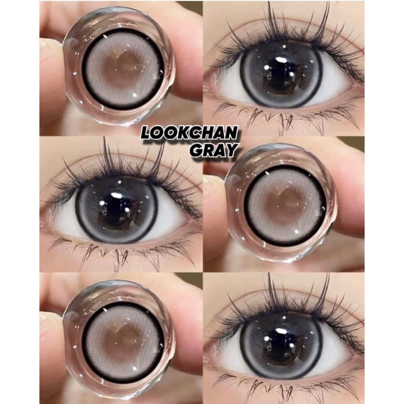 Lens Look Chan Gray Kính Áp Tròng Hiệu Ứng Trong Tự Nhiên Giãn Nhỏ Sử Dụng 3 tháng Kèm Khay Đơn