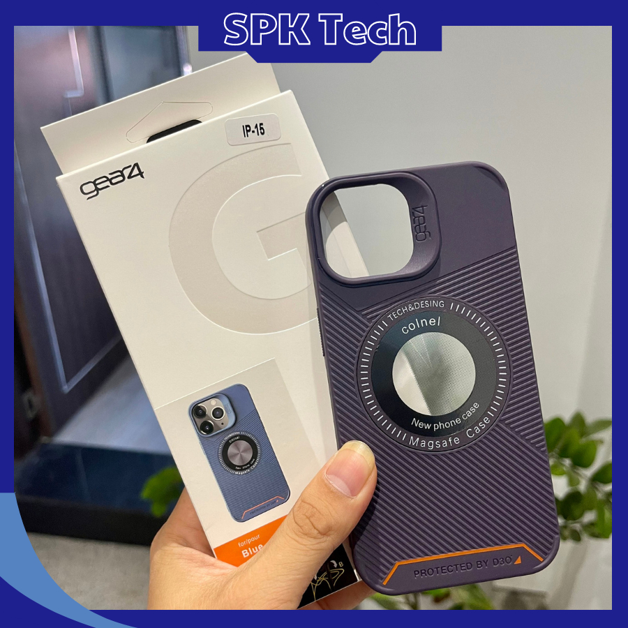 Ốp Lưng IPhone GEAR4 Chống Bẩn, Chống Sốc, Hỗ Trợ Sạc Không Dây Từ Tính
