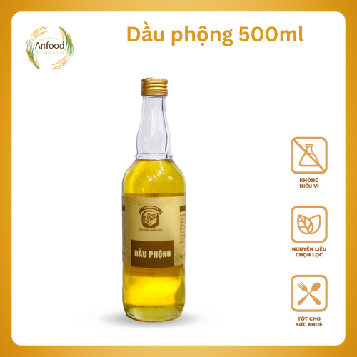 Dầu phộng  Homefood - chai 500ml nguyên chất, không tinh luyện