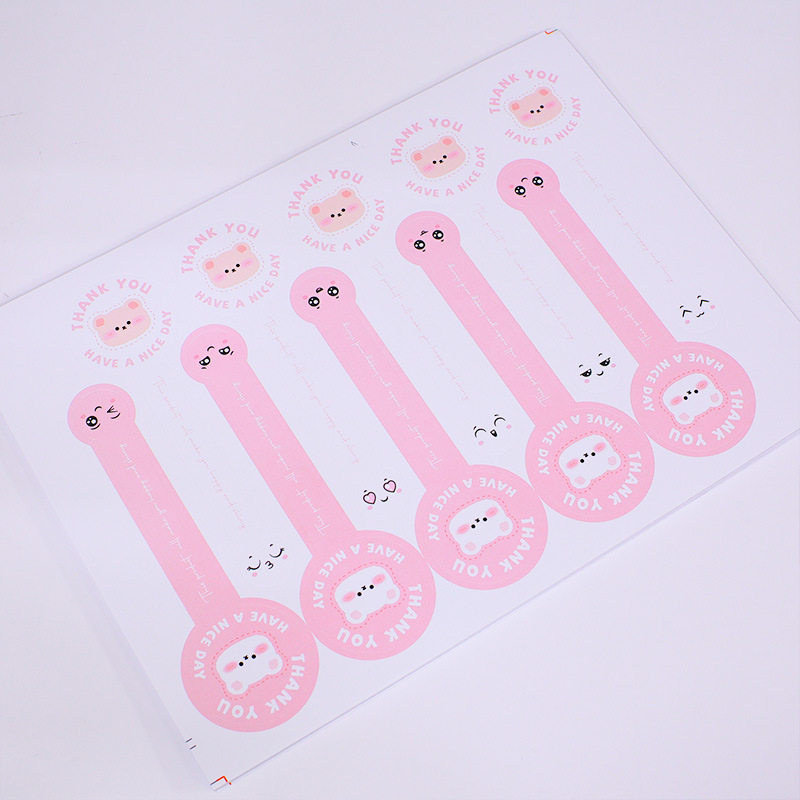 Tem quà tặng handmade 100 sticker thank you - decal niêm phong trang trí set quà, phụ kiện hũ lọ trà bánh kẹo