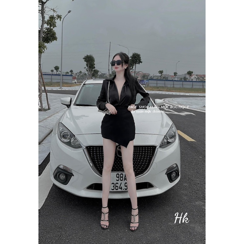 Set áo sơmi lụa satin kèm chân váy mango - Bộ 2 món áo sơmi kèm chân váy