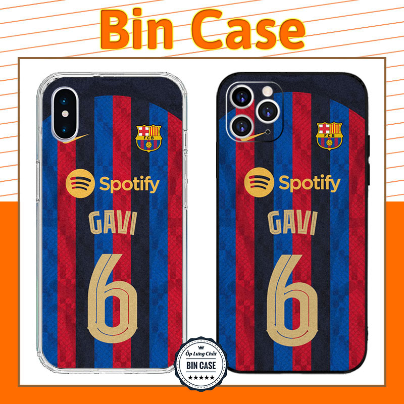 ⚽Ốp Lưng GAVI Barcelona In Hình Đẹp ⚽Barca Jersey 2022 2023 iphone 14 13 12 11 Pro Max 6 7 8 Plus X Xr Xs Max BONGDA320