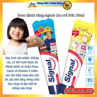 Kem đánh răng signal cho trẻ Đức 50ml