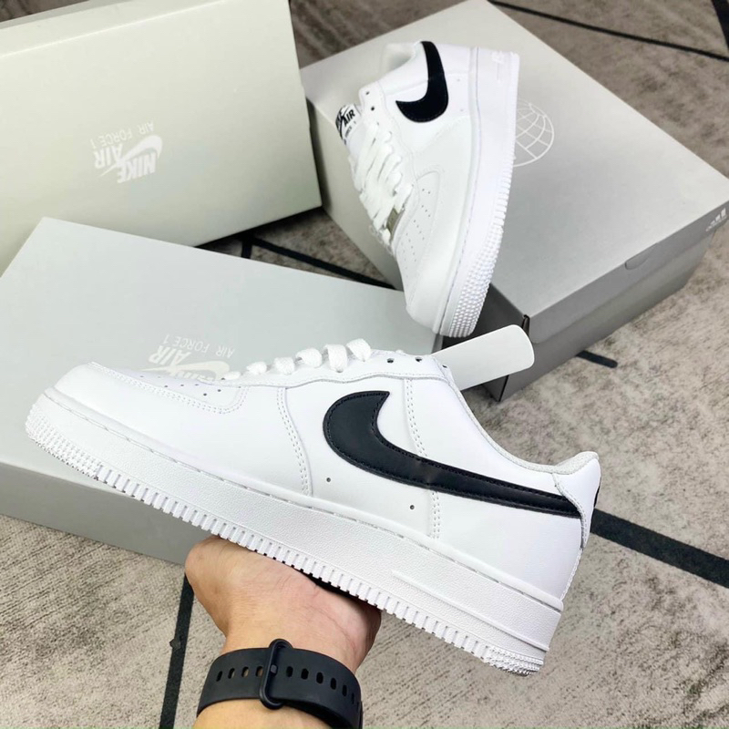 Giày Thể Thao AF1 Vệt Đen Nam Nữ Hot 2023, Đế Air Full Box+Bill