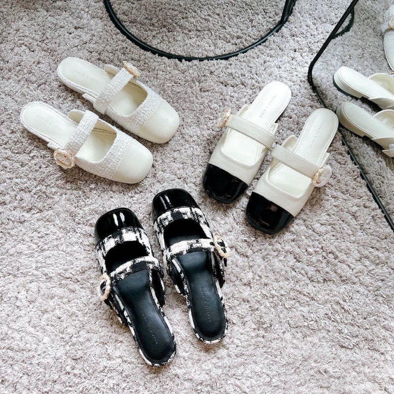 Sục Búp Bê Mũi Vuông CnK Quai Ngang