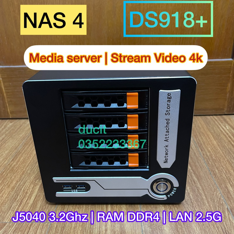 NAS J5040, J3455 nas xpenology, synology CPU 3.2Ghz, Ram 8G