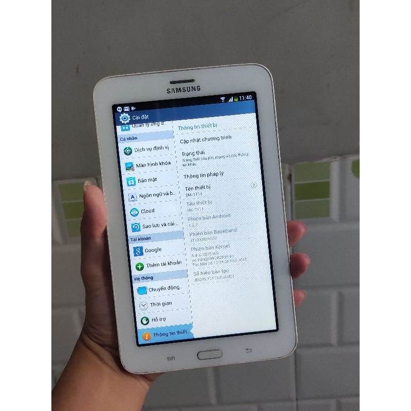 Xác điện thoại, máy tính bảng Samsung Tab 3 Lite T111 chữa cháy, cho trẻ nhỏ