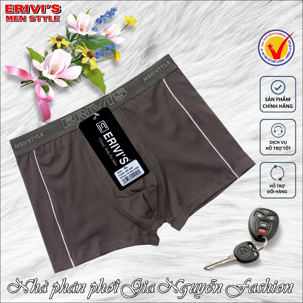 1 chiếc Quần Boxer Thun lạnh ERIVIS 020 - Hàng Việt Nam cao cấp