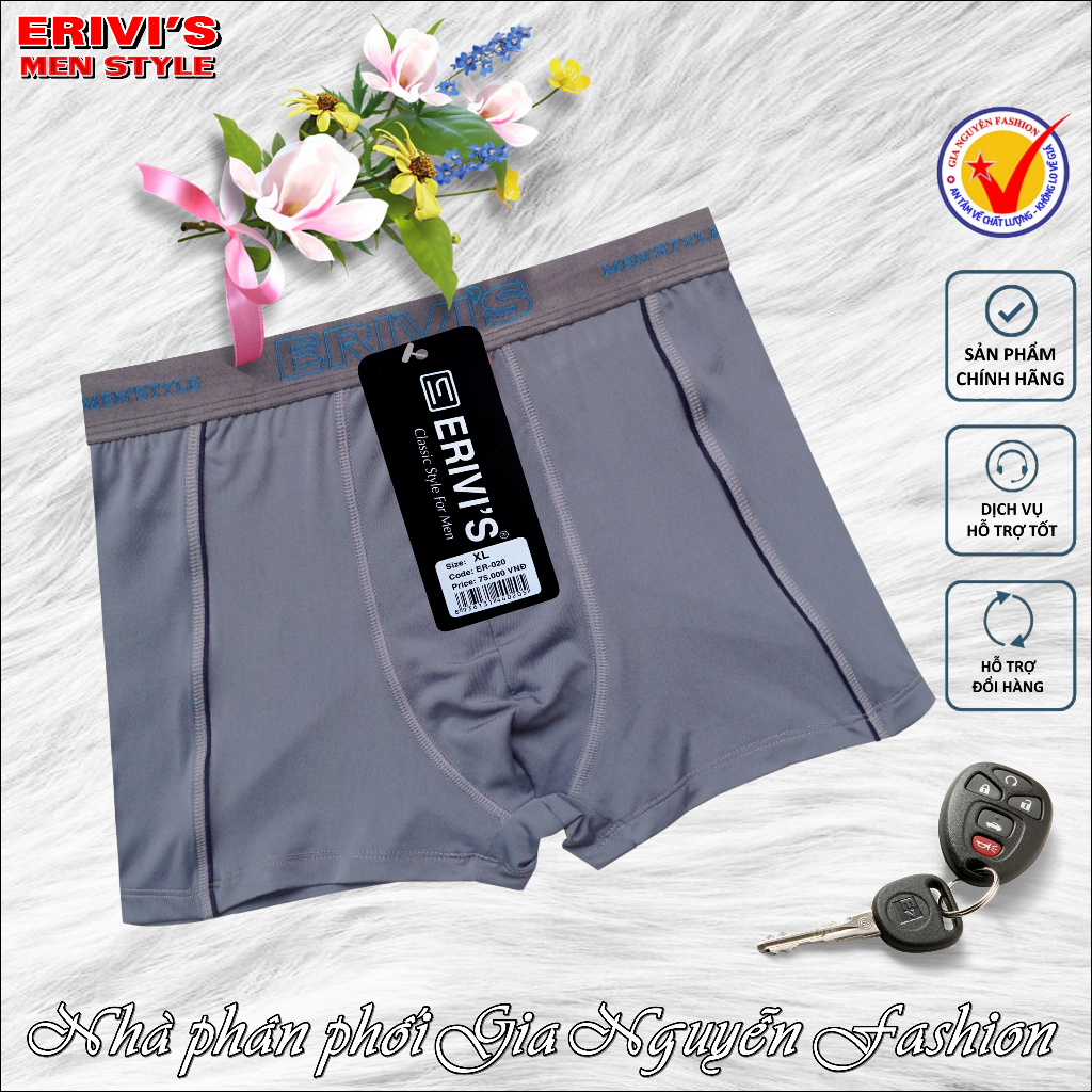 1 chiếc Quần Boxer Thun lạnh ERIVIS 020 - Hàng Việt Nam cao cấp