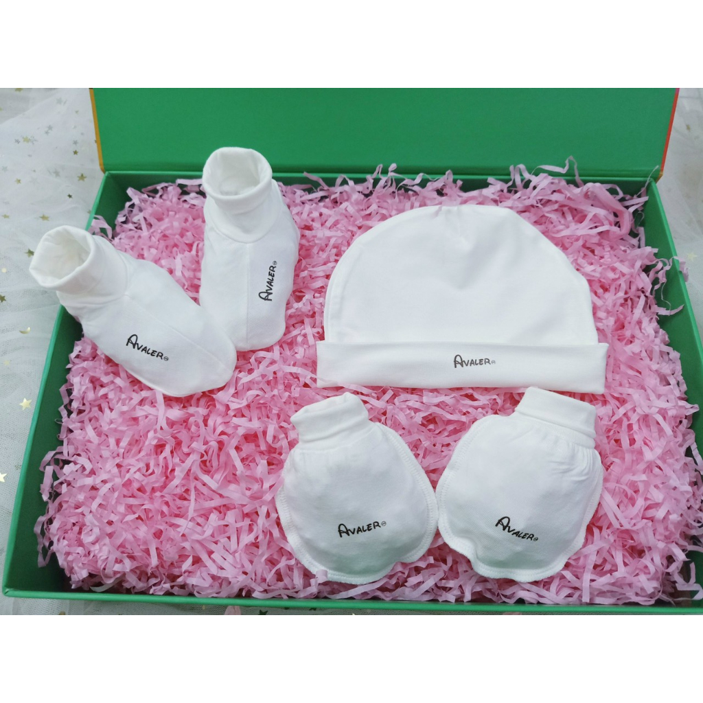 Set bao tay bao chân và mũ cho trẻ sơ sinh